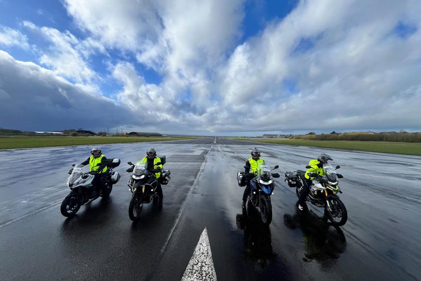 The 24 in 24 team on a wet runway in Ireland