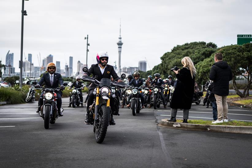 Group of riders at the DGR - Credit Distinguished Gentleman's Ride