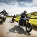 2024 Triumph Speed 400, Royal Enfield HNTR 350, Husqvarna Vitpilen 401 Group Test - riding all together on a sunny country road