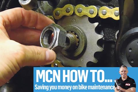 Save money on motorbike maintenance and learn to change your own chain and sprockets with MCN