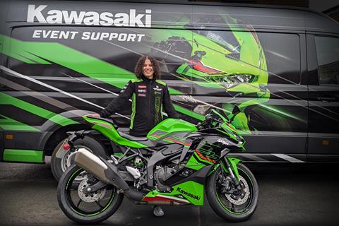 New rider bags dream Kawasaki ZX-4RR in Motorcycle Live show competition