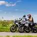 2024 BMW F900GSA and 2024 Triumph Tiger 900 Rally Pro - stationary with riders discussing