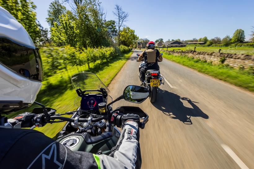 2024 BMW F900GSA and triumph tiger 900 Rally Pro - photo from pillion onboard the bike