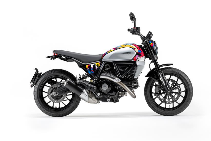 Right side view of special edition Van Orton Design Scrambler