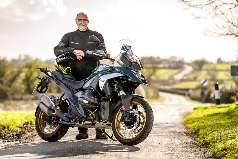 Rich Newland with the MCN fleet BMW R1300GS