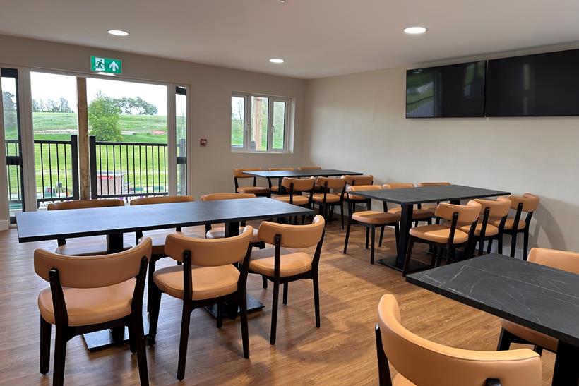 Inside Cadwell Park hospitality 