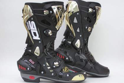 Loris Capirossi will wear these Sidi boots in Qatar to celebrate his 300th GP