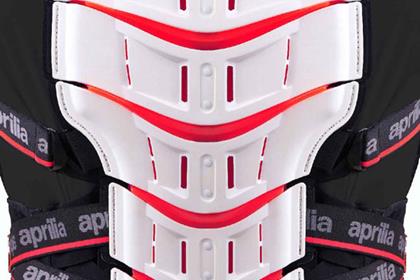 The Aprilia back protector is CE Level 2 approved