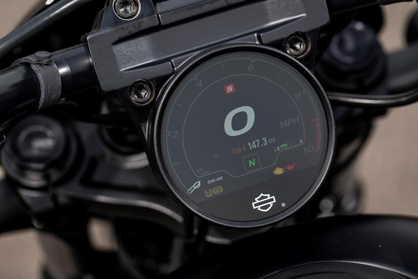 2024 Harley-Davidson Nightster Special close up picture of its digital dash