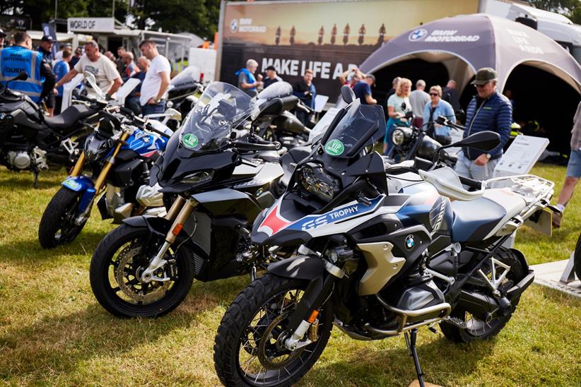 Motorcycles parked up at ABR Festival 2023