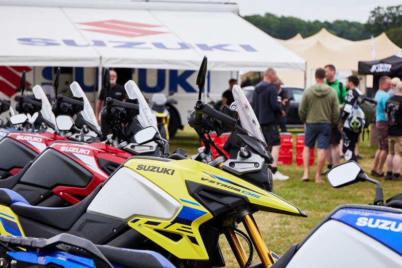 Suzuki motorcycles on display at ABR Festival