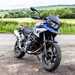 2024 BMW F800GS static shot parked on a gravel