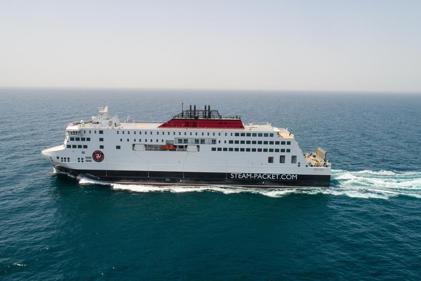 Side view of the Steam Packet Manxman