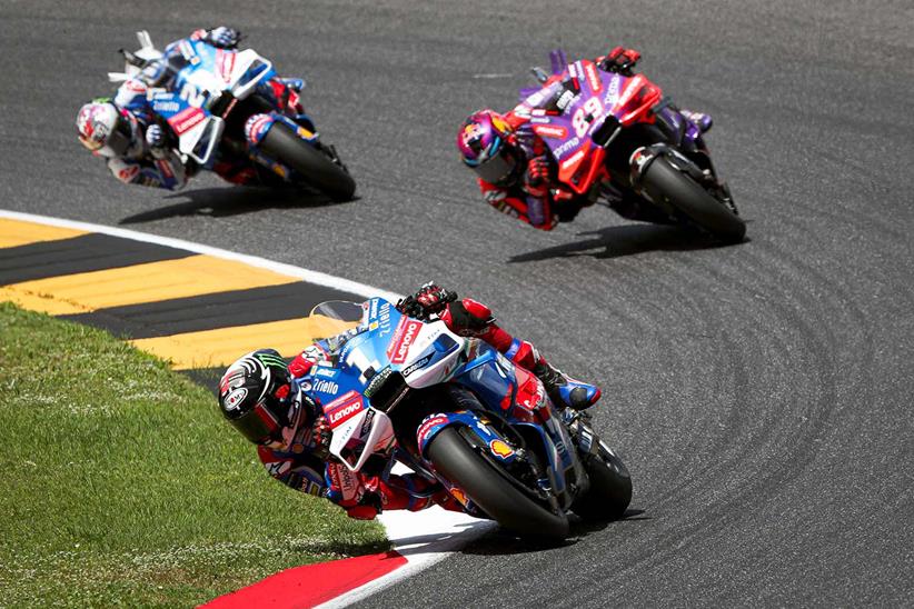 Pecco Bagnaia leads Jorge Martin and Enea Bastianini at Mugello