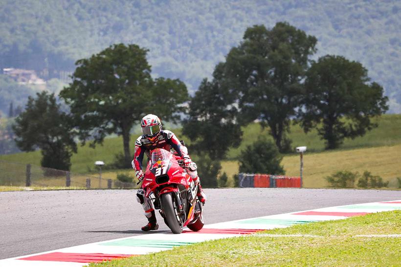 Pedro Acosta in MotoGP action at Mugello