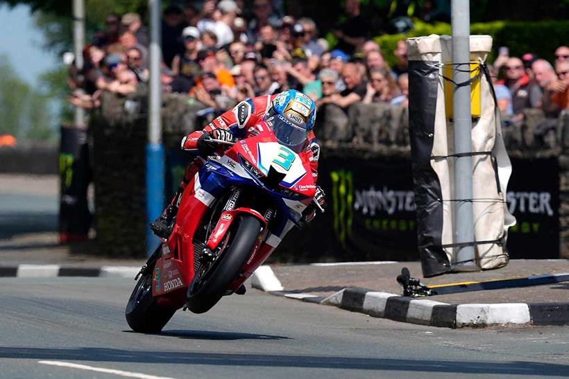 Dean Harrison was third on his Honda debut