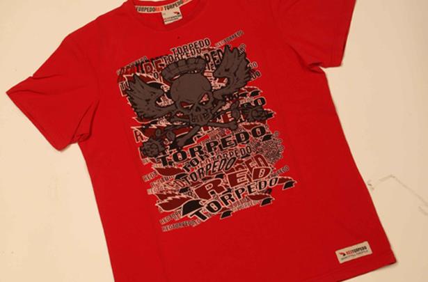 Red cheap torpedo shirt