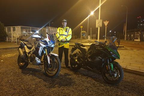 Merseyside police recover and return motorbikes stolen from Isle of Man TT tourists in Liverpool