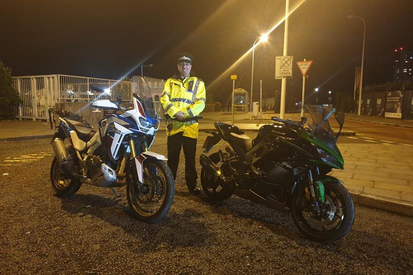 Honda Africa Twin and Kawasaki Ninja 1000SX recovered