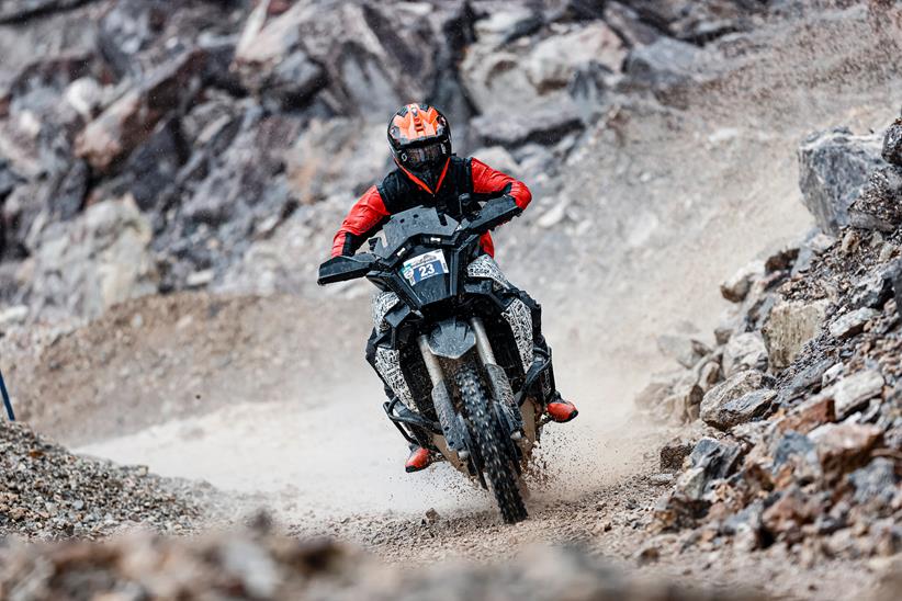 KTM AMT adventure prototype ridden off-road