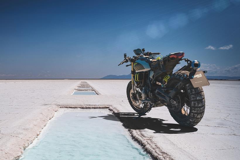 Ducati Scrambler Concept in the desert