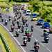 Huge motorcycle procession moves along dual carriageway - Credit Alex Gibson