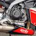 Aprilia RS 660 detailed shot of right hand side engine