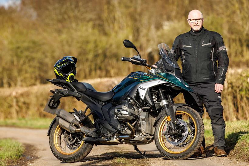 MCN Editor Rich Newland with the BMW R1300GS