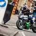 Kawasaki Z 7 Hybrid right turn in city centre