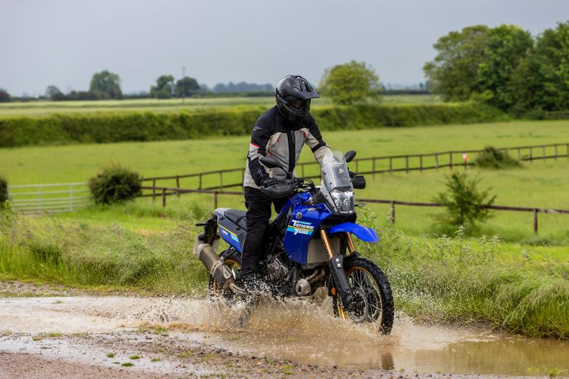 Yamaha Tenere 700 Extreme ridden through muddle puddle