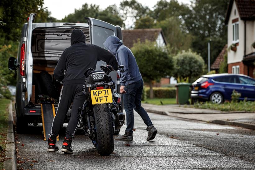 Loading a motorbike into a van