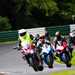 Instructors lead riders around Cadwell Park