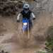 Yamaha WR450F ridden off-road through puddle