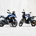 Side by side image of BMW R1300GS and F900GS International GS Trophy bikes