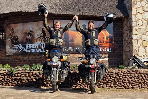 Honda CG125 riding duo from the UK reach South Africa on round the world tour