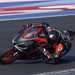 Aprilia RS457 Trophy race bike left turn on track