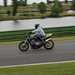 Mark Sewell riding into Gerard's Bend at Mallory Park