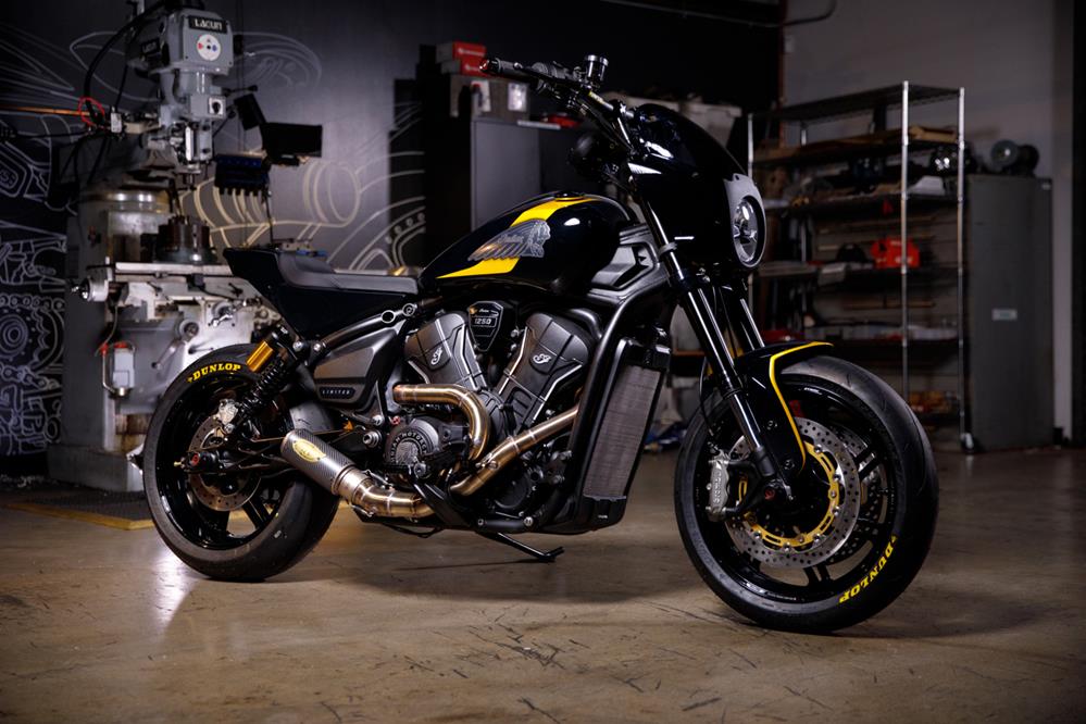 RSD create custom Indian Scout created for Twenty One Pilots drummer