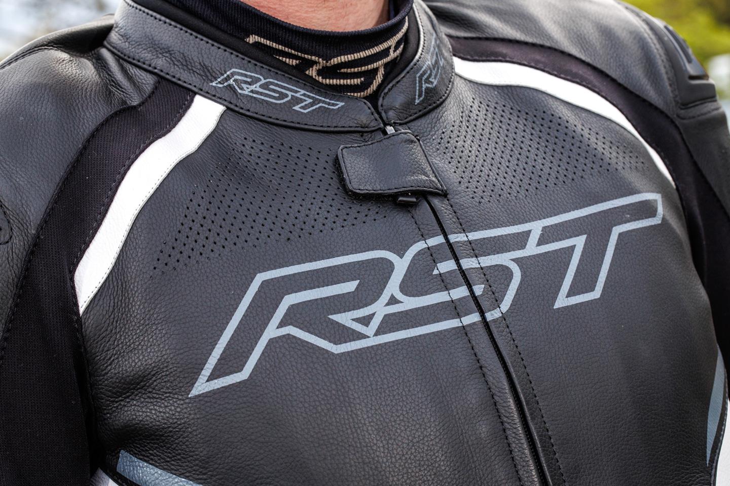 RST Sabre leather airbag jacket | Sporty touring appeal with added
