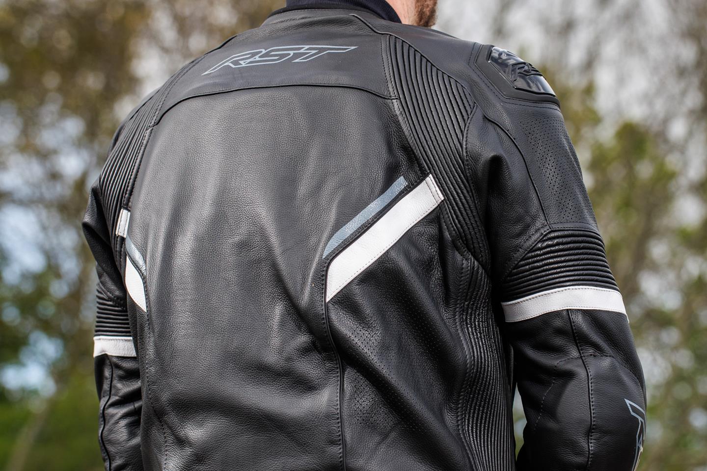 RST Sabre leather airbag jacket | Sporty touring appeal with added