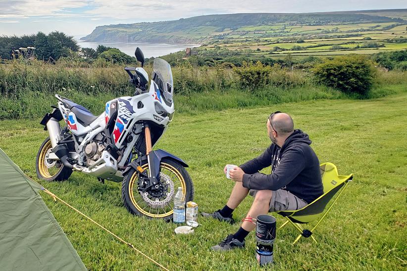 Honda Africa Twin Adventure Sports camping trip