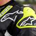 The Alpinestars Racing Absolute Leather Suit - Close up of the shoulder pad