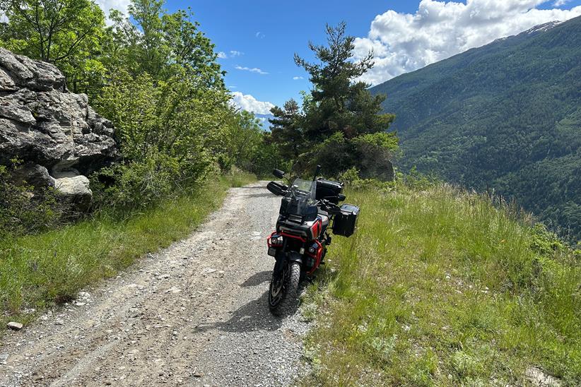 Harley-Davidson CVO Pan America gravel trail