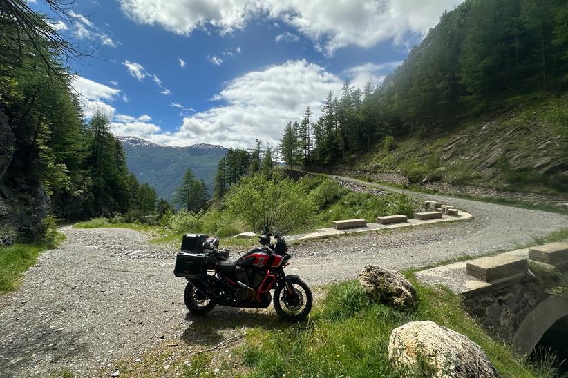 Harley-Davidson CVO Pan America mountain switchback off road