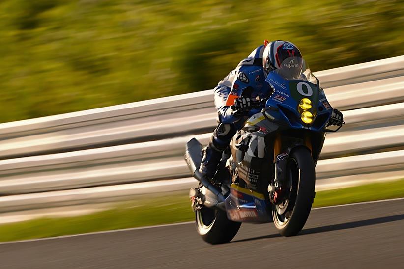 Racer tucked in during Suzuka Eight Hours