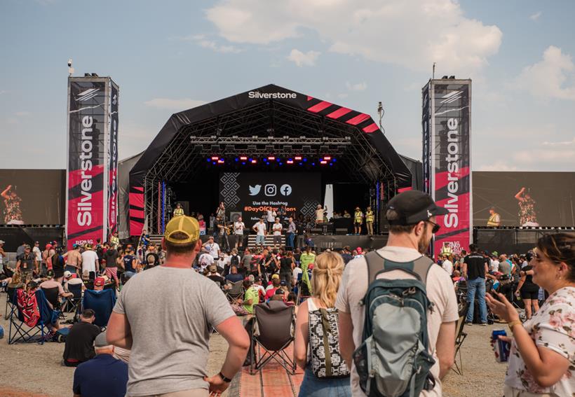 Crowd watching the stage at Day of Champions 2024. Photo credit: Nathan Turner