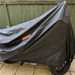 Motorcycle with cover on