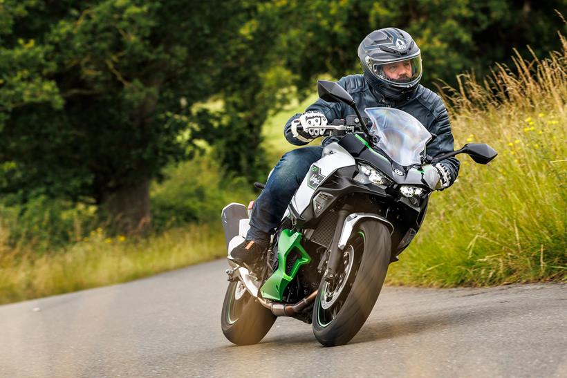 kawasaki Ninja 7 Hybrid on the road