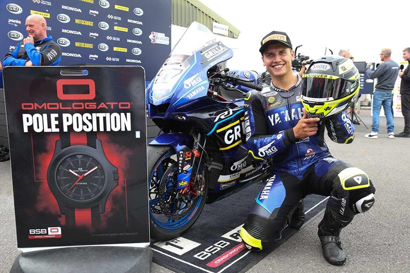 Kyle Ryde claimed pole position at Thruxton.