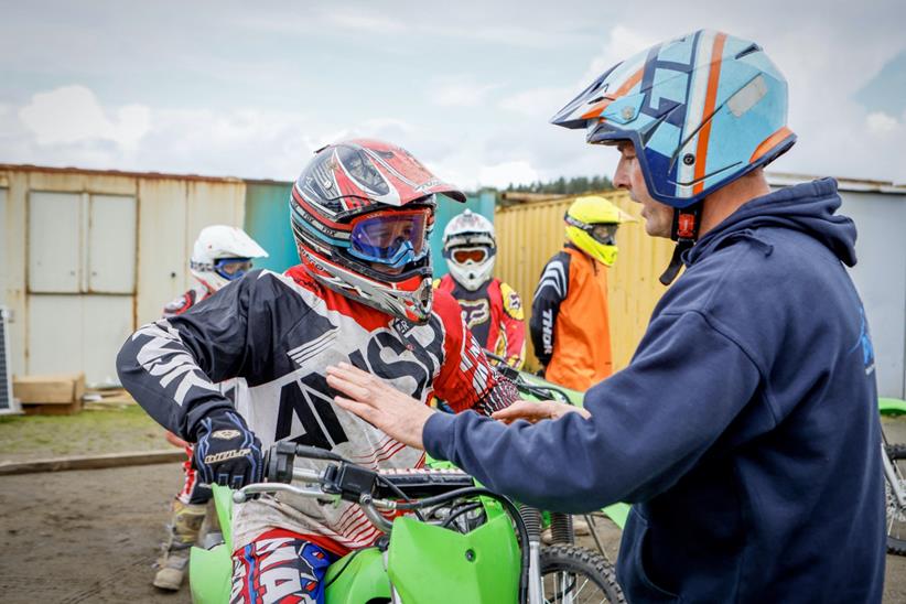 Riders undergoing instruction